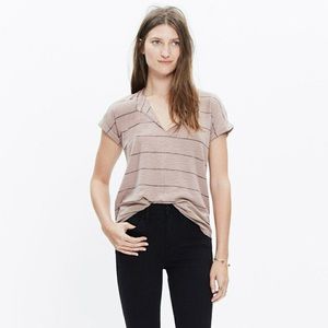 Madewell split neck tee